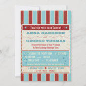 Rustikales Poster: Braut, Weiß und Blau, maßgeschn Einladung (Vorderseite)