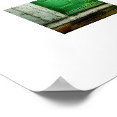 Rustikales Poster mit verlassener Gebäudetür (Ecke)