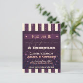 Rustikales Poster: Nur Empfang zum Träumen von Egg Einladung (Stehend Vorderseite)