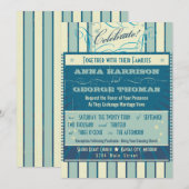 Rustikales Poster: Sandy Beach Custom Wedding Einladung (Vorne/Hinten)