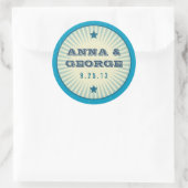 Rustikales Poster: Sandy Beach Sticker Siegel (Tasche)