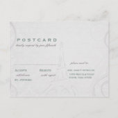 Rustikales Poster: Subtile Aquamarine und Lila UAW Einladungspostkarte (Rückseite)