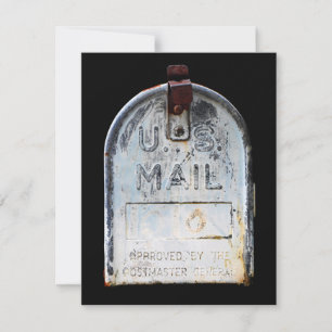 Rustikales Postfach Karte