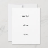 Rustikales Postfach Karte (Rückseite)