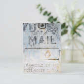 Rustikales Postfach Postkarte (Stehend Vorderseite)