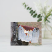 Rustikales Postfach Postkarte (Stehend Vorderseite)