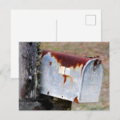 Rustikales Postfach Postkarte (Vorne/Hinten)