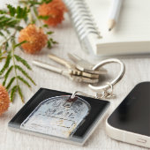 Rustikales Postfach Schlüsselanhänger (Vorderseite rechts)