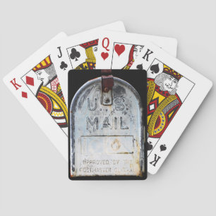 Rustikales Postfach Spielkarten