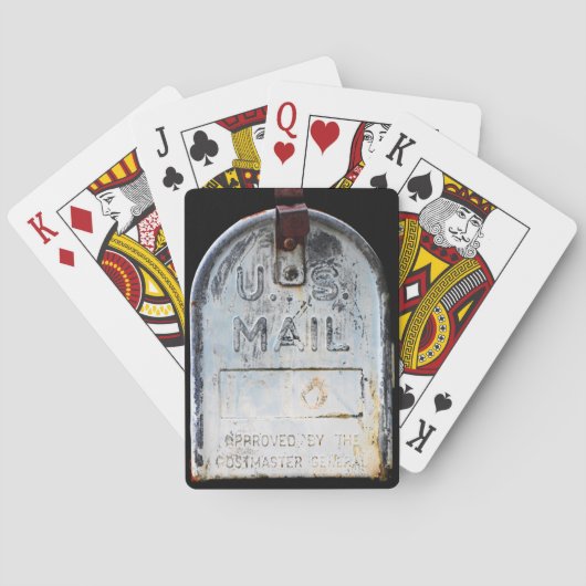 Rustikales Postfach Spielkarten (Rückseite)