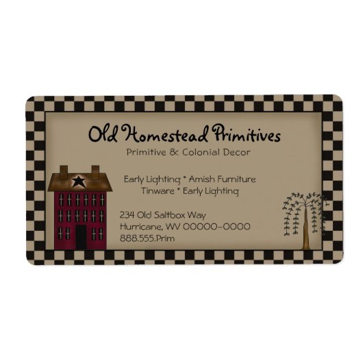 Rustikales primitives Rotes Salzwasser Willow Tree (Vorne)