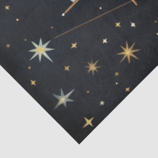 Rustikales, primitives Tallschiff bei nächtlicher Seidenpapier (Ausschnitt)