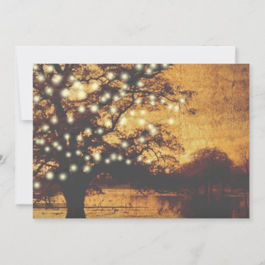 Rustikales Probe-Dinner bei Hochzeiten Einladung (Rückseite)