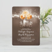 rustikales Probe-Dinner Einladung (Stehend Vorderseite)