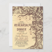 Rustikales Probe-Dinner Einladung (Vorderseite)