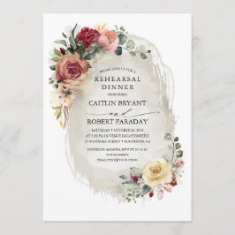 Rustikales Probe-Dinner Einladung