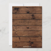 Rustikales Probe Dinner Einladung, Probe Einladung (Rückseite)