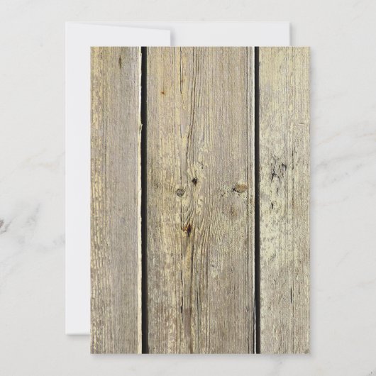 Rustikales Probe Herbst Einladung (Rückseite)