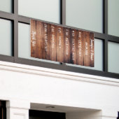 Rustikales Programm für die Hochzeit von dunklem S Banner (Äußeres Gebäude)