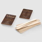 Rustikales Programm für Hochzeiten im Holz-Schnitz Fächer (Non-assembled)