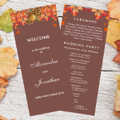 Rustikales Programm zur Hochzeit im Herbst im Herb