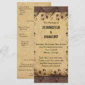 Rustikales Programm zur Hochzeit von Stallholz (Vorne/Hinten)