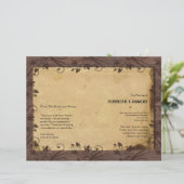 Rustikales Programm zur Hochzeit von Stallholz (Stehend Vorderseite)