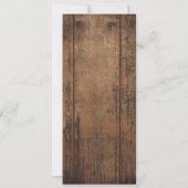 Rustikales Prom Night Party Ticket Einladung (Rückseite)