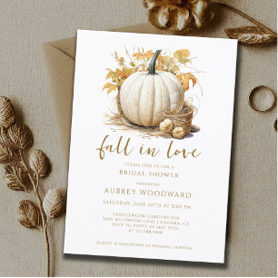 Rustikales Pumpkin Fall Brautparty Einladung
