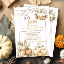 Rustikales Pumpkin Fall Floral Erntedank Dinner