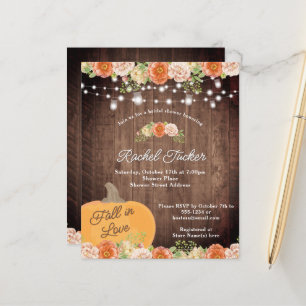 Rustikales Pumpkin & Lights Fall Brautparty laden 