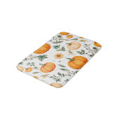 Rustikales Pumpkin-Muster Badematte (Schrägansicht)