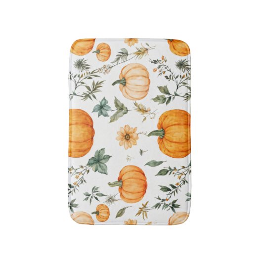 Rustikales Pumpkin-Muster Badematte (Vorderseite Vertikal)