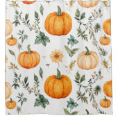 Rustikales Pumpkin-Muster Duschvorhang (Vorderseite)