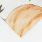 Rustikales Pumpkin-Muster Fleecedecke (Ecke)