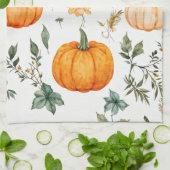 Rustikales Pumpkin-Muster Geschirrtuch (Gefaltet)