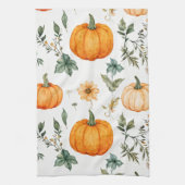 Rustikales Pumpkin-Muster Geschirrtuch (Vertikal)