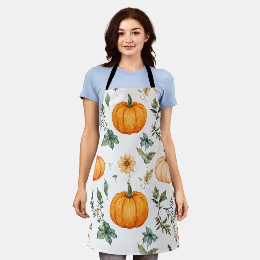 Rustikales Pumpkin-Muster Schürze (Getragen)