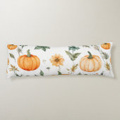 Rustikales Pumpkin-Muster Seitenschläferkissen (Rückseite)