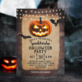 Rustikales Pumpkin Spooktacular Halloween-Party Einladung