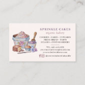 Rustikales QR Code Bäckerei Visitenkarte (Vorderseite)