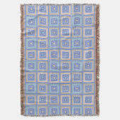 Rustikales Quadrat-Muster im Patchwork-Stil Decke (Vorderseite Vertikal)