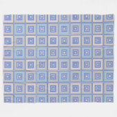 Rustikales Quadrat-Muster im Patchwork-Stil Fleecedecke (Vorderseite (Horizontal))