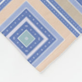 Rustikales Quadrat-Muster im Patchwork-Stil Fleecedecke (Ecke)