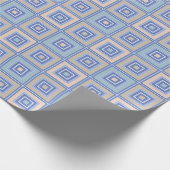 Rustikales Quadrat-Muster im Patchwork-Stil Geschenkpapier (Ecke)
