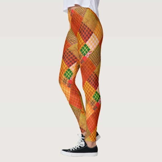 Rustikales Quilt-Patchwork Leggings (Links)