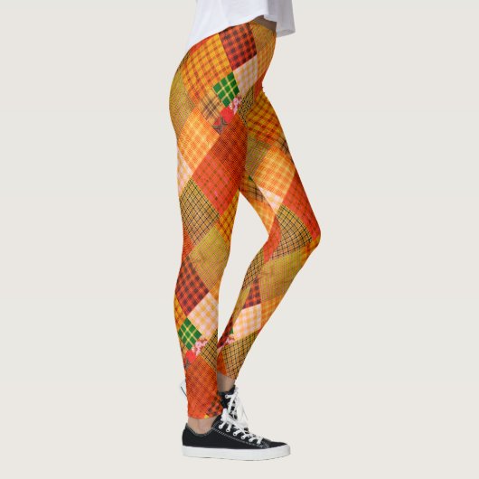 Rustikales Quilt-Patchwork Leggings (Rechts)