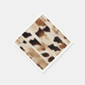 Rustikales Ranch Farm Kuh Heck Land Western Party Serviette (Ecke)