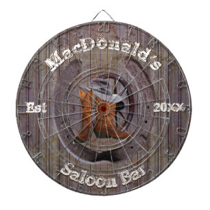 Rustikales Ranch-Thema Salon Bar Dartboard Dartscheibe