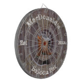 Rustikales Ranch-Thema Salon Bar Dartboard Dartscheibe (Vorderseite Links)